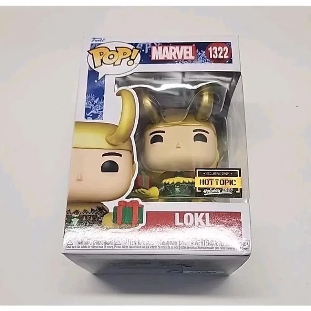 Funko Pop! Marvel Loki #1322 Hot Topic Exclusive Christmas Vinyl Figure 2023